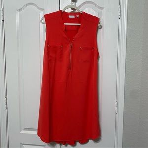 Hot pink shirt dress XXL